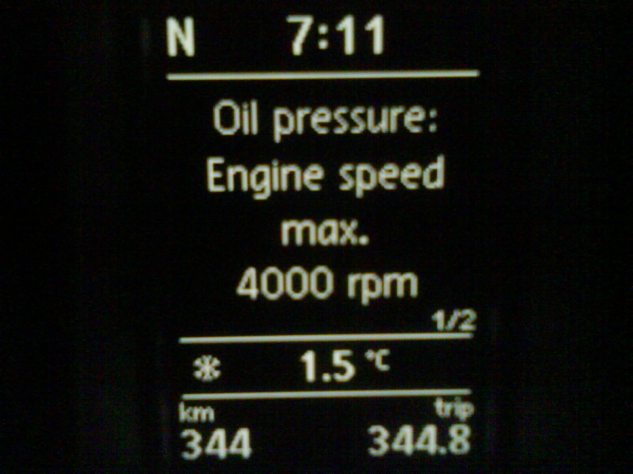 2013 vw passat oil pressure warning